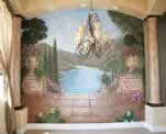 Dining Room Mediterranean Landscape Mural in Arizona
